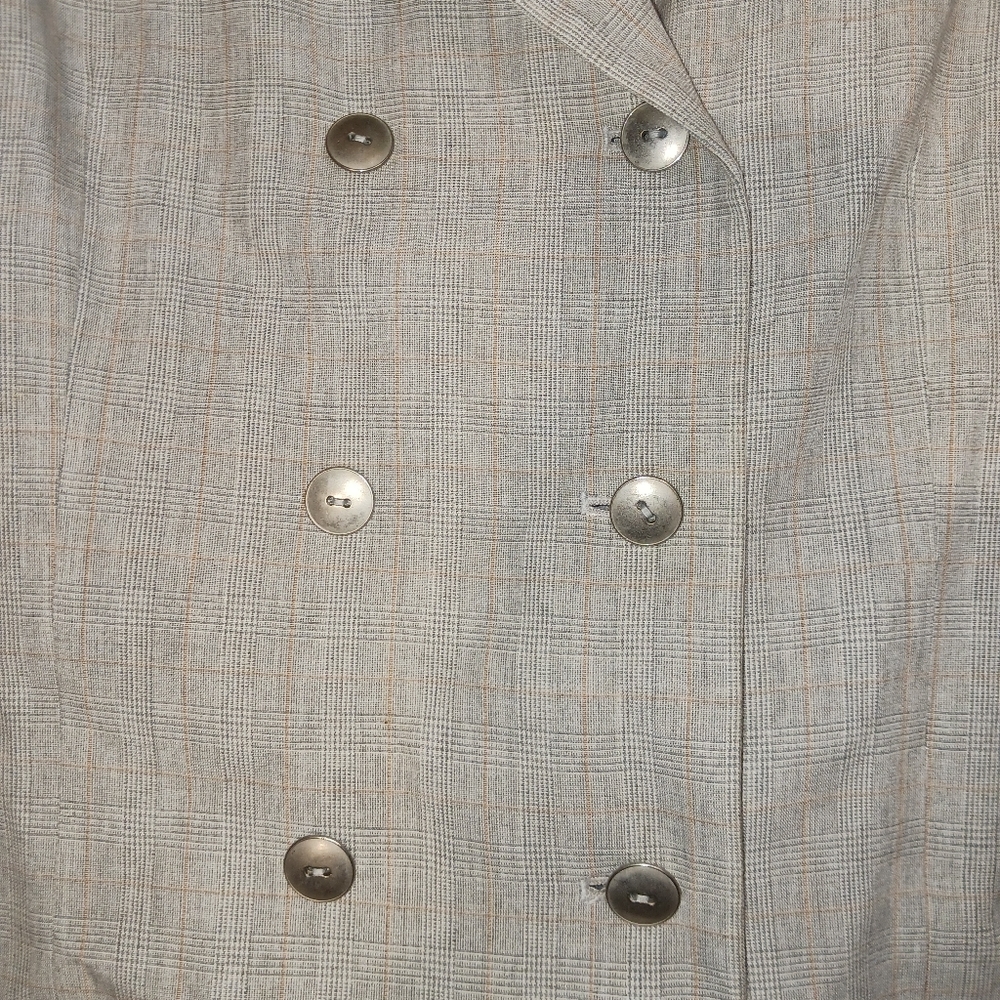 PETITE SOPHISTICATE 2 Piece Gray Long Sleeve Collared Suit Women's Size 12 - Picture 5 of 16